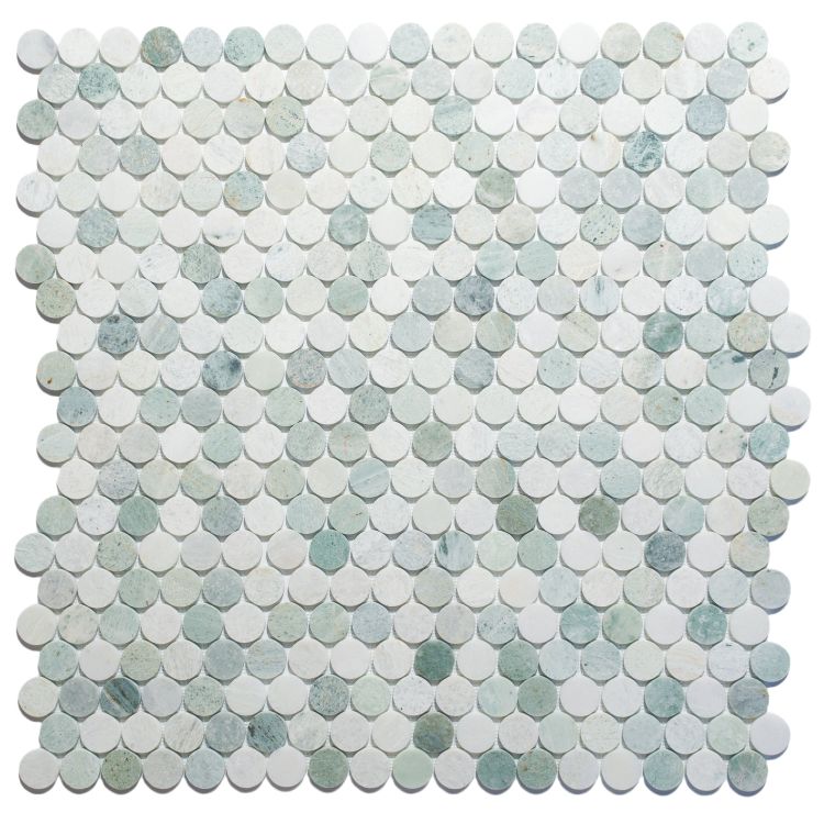 Penny Marble Large Green 11.75 x 12